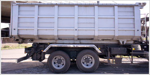 ステンレス水密式下開天蓋20㎥コンテナ